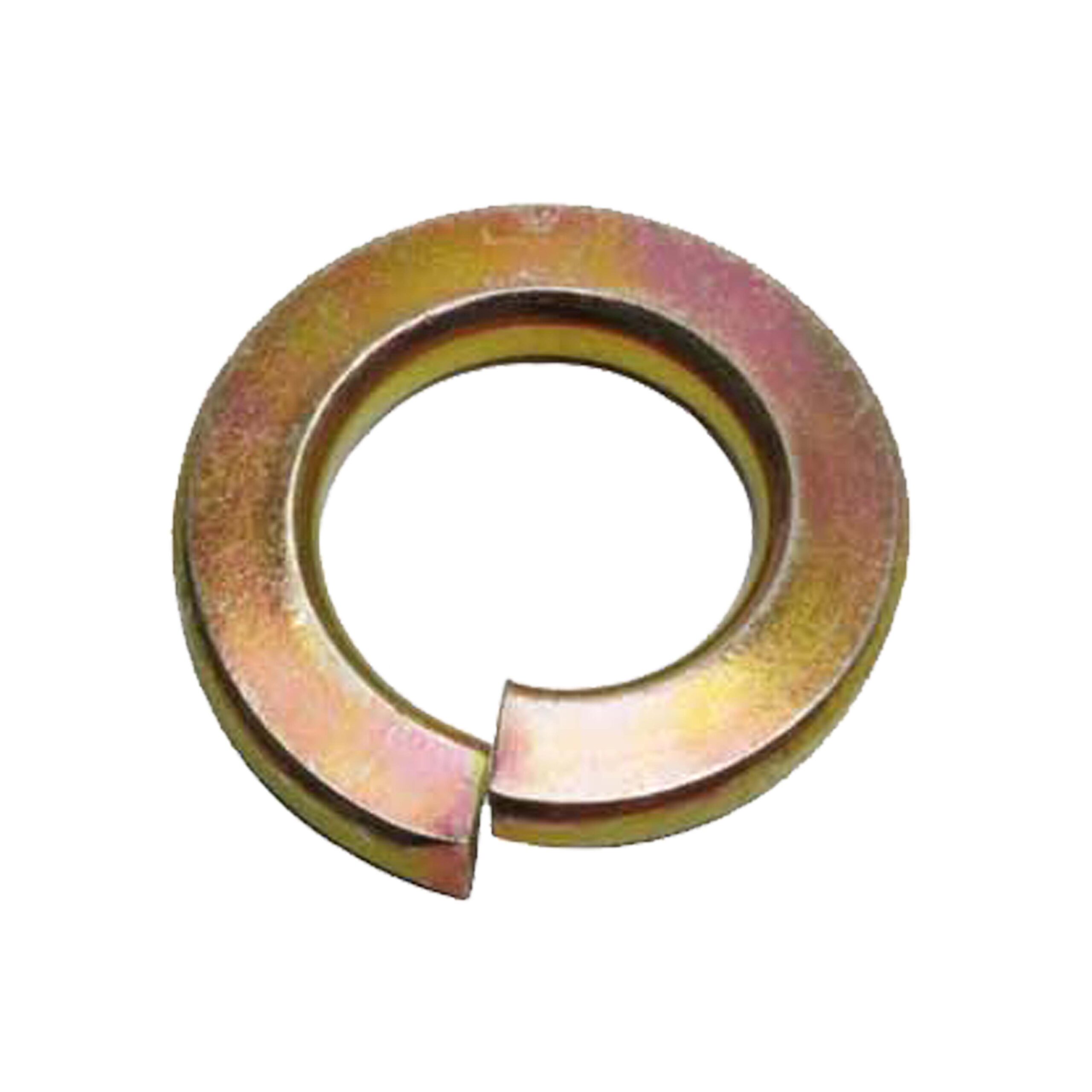 Spring Lock Washer Yellow Zinc Plated