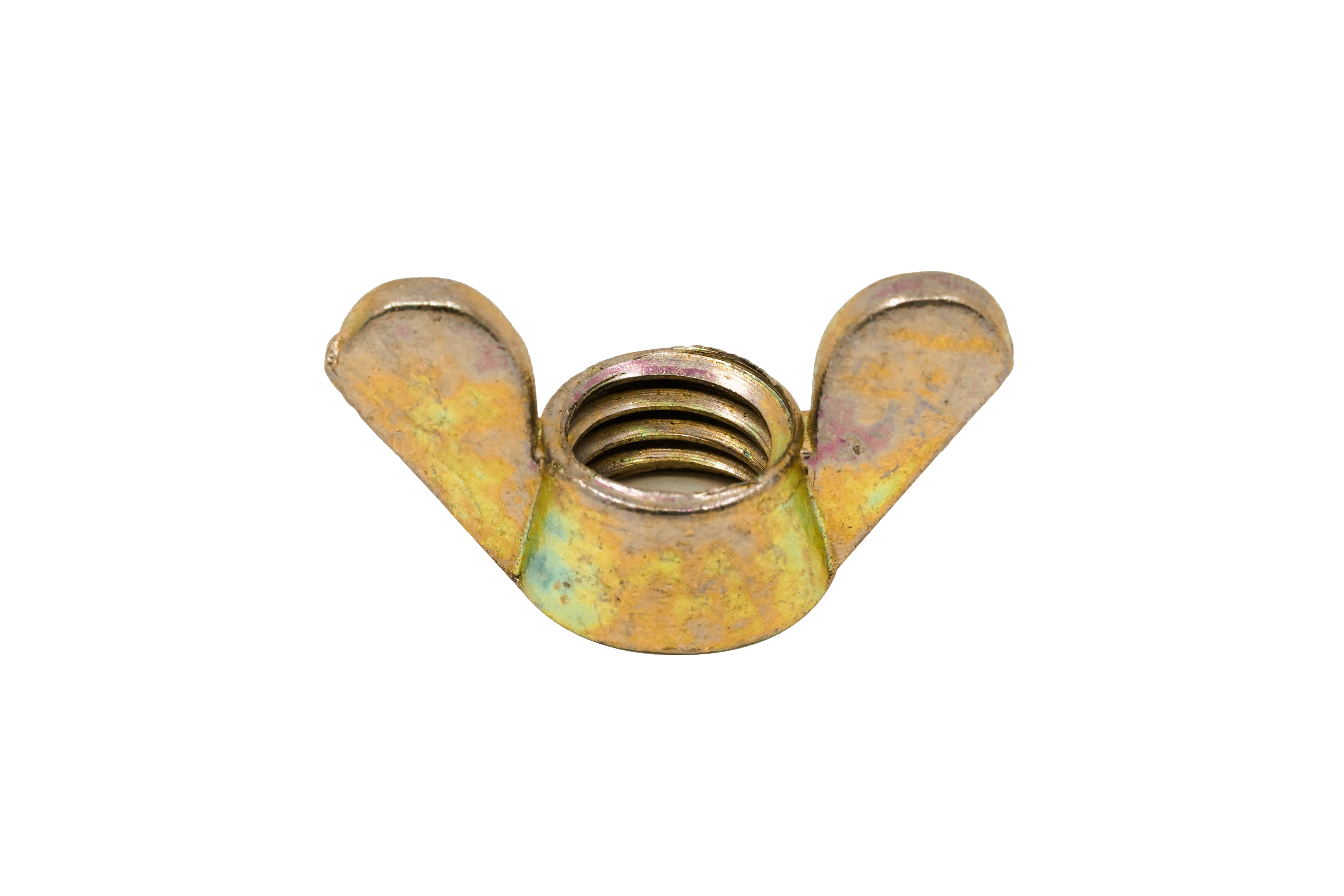 Wing Nut Cast Iron Yellow Zinc Plated