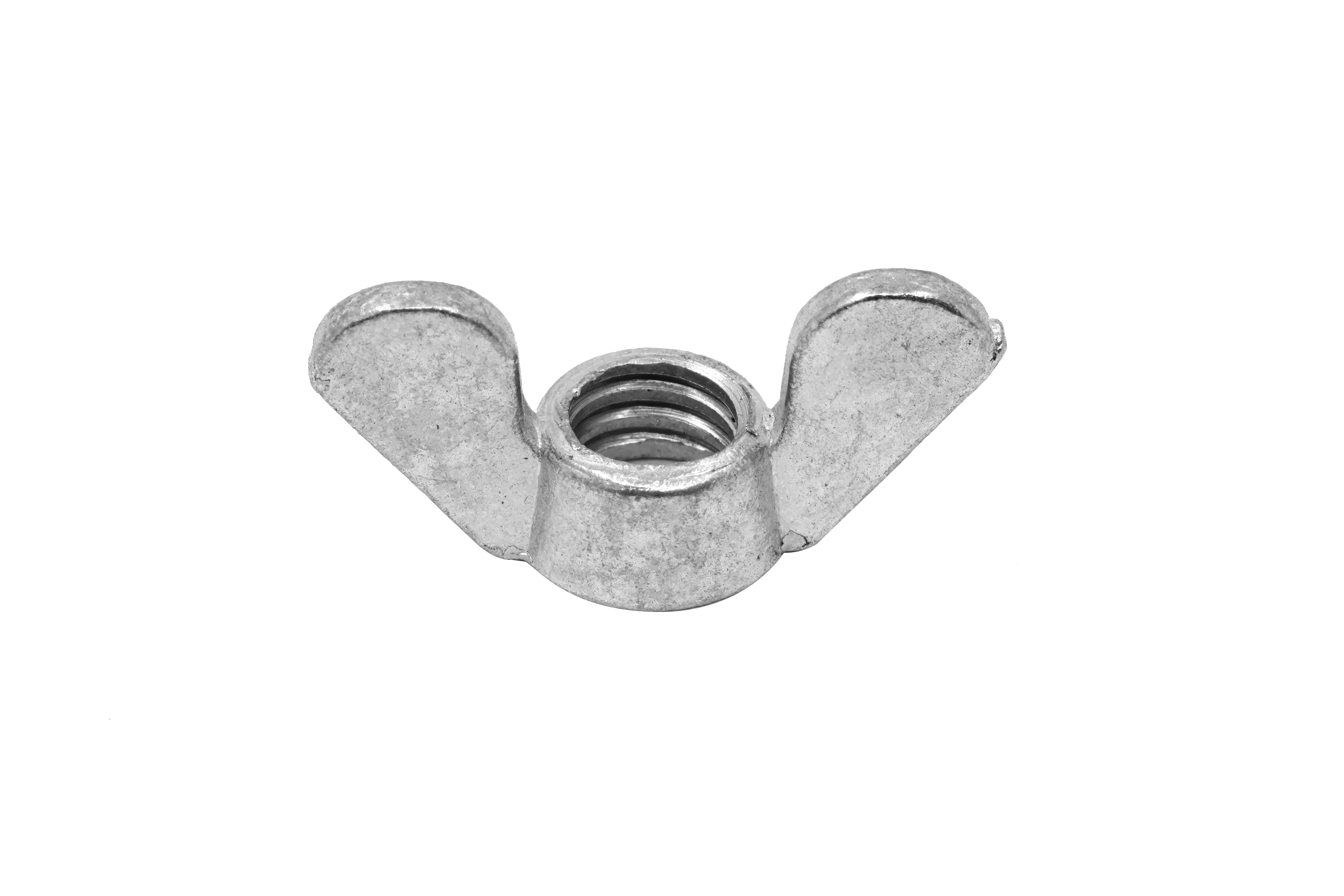 Wing Nut Cast Iron White Zinc Plated