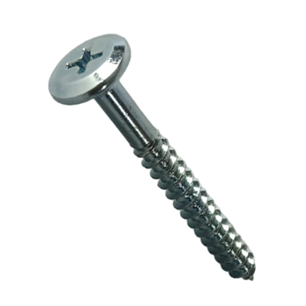 Philips Bending Head Screw White Zinc Plated