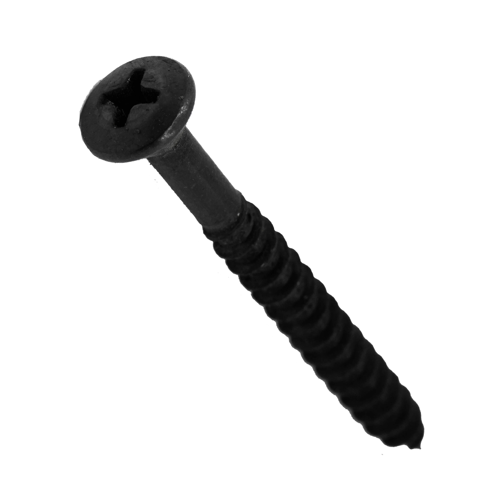 Oval Head Rattan Screw Black Oxide