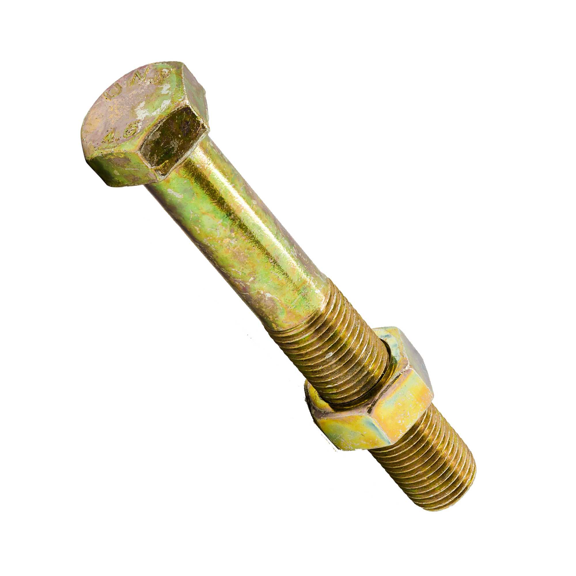 Hex Bolt and Nut 4.6 Metric Fine Thread Half Drat