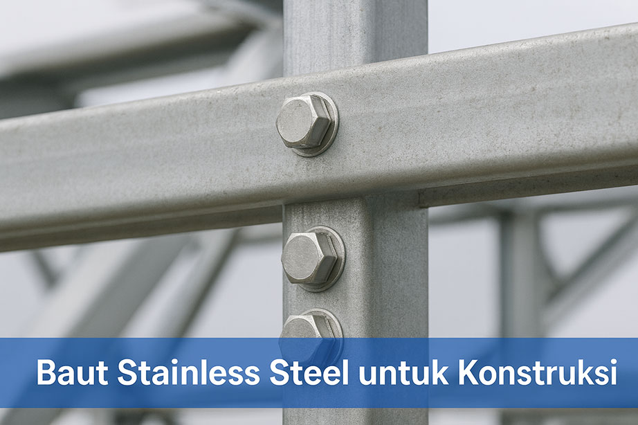 1. berbagai jenis baut industri dalam katalog 2. baut hexagonal stainless steel untuk konstruksi 3. gudang penyimpanan baut distributor resmi 4. teknisi menggunakan baut ulir pada mesin industri 5. katalog baut lengkap di tokohasil.com