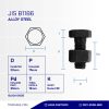 BLACK STEEL BOLT NUT F10T M20 X 75MM P2.50