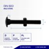 BAUT MUR PAYUNG CB HITAM 5/16 " x 2 1/2 "
