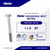 BAUT STAINLESS STEEL UNC SUS 304 HALF DRAT DIN 931 1 X 5 8TPI