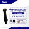 UNF BOLT NUT STEEL 8.8 HALF FINE THREAD BLACK OXIDE 1/4 X 3 28TPI