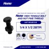 UNF STEEL BOLT NUT 8.8 FULL THREAD SMOOTH BLACK ANNEALED 1/4 X 1/2 28TPI