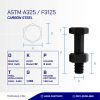BAUT MUR BAJA A325 HITAM BAKAR 3/4 X 3.DRAT HALF 10TPI