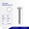 STAINLESS STEEL BOLT MM SUS 316 FULL THREAD DIN 933 M06 X 12MM P1.00