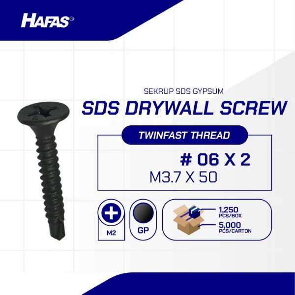 SEKRUP SDS GYPSUM GREY PHOSPATED # 06 X 2