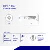 DRILLING SCREW FH UCP WHITE # 8-18TPI X 19