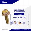 FLANGE BOLT UCP YELLOW M08 x 15mm P1.25