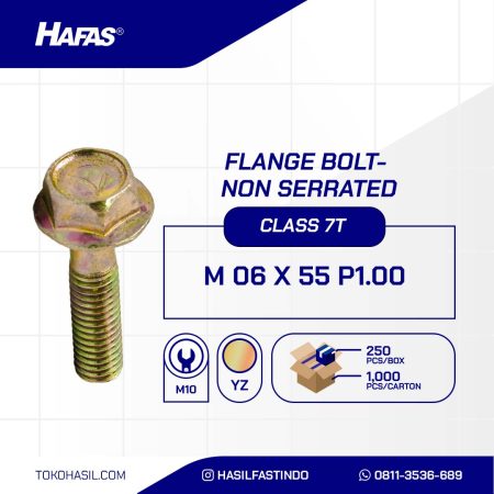 FLANGE BOLT UCP YELLOW M06 x 55mm P1.00