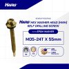 ROOFING SCREW UCP YELLOW M5 X 55 (#12 X 55)