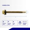 ROOFING SCREW UCP YELLOW M5 X 60 (#12 X 60)