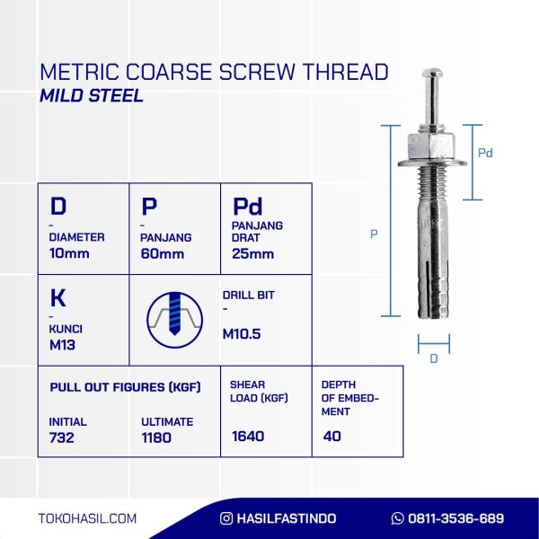 HIT ANCHOR M10X60 KNGH-DR
