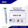 MACHINE SCREW JF + UCP WHITE M 04 X 06 P0.70