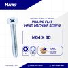 MACHINE SCREW JF + UCP WHITE M 04 X 30 P0.70
