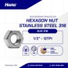 MUR UNC STAINLESS STEEL SUS 316 1/2" 12TPI