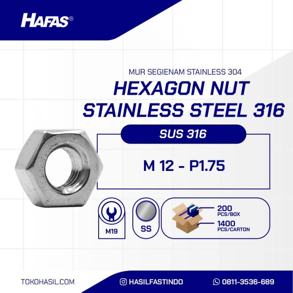 MUR MILI STAINLESS STEEL SUS 316 M12 P1.75