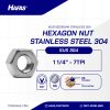 MUR UNC STAINLESS STEEL SUS 304 1 1/4" 7TPI