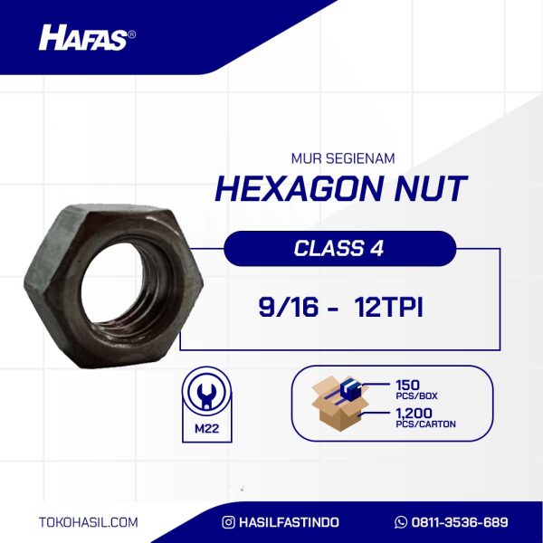 MUR UNC MENTAH 9/16" K22 - 12TPI