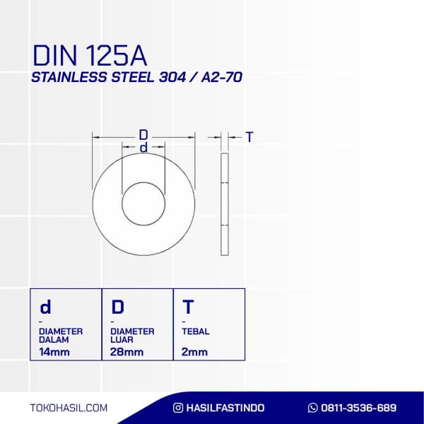 RING PLATE SUS304 M14