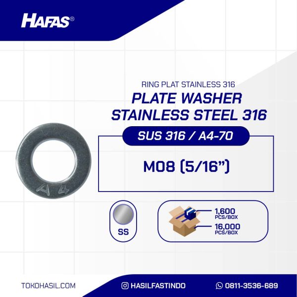 RING PLATE SUS316 M08