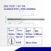 Rivet Pin AS/DH Aluminum M3.2 x 20mm