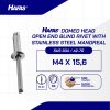 STAINLESS RIVET NAIL SS/DH M4 x 15.6mm