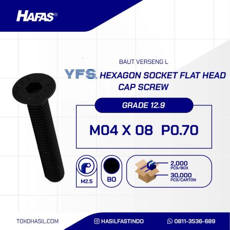 BOLT VERSENG L 12.9 BLACK BURNED M04 X 8mm P0.70