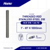 ASDRAT STAINLESS STEEL SUS 316 1'' X 1000mm 8TPI