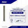 ASDRAT STAINLESS STEEL SUS 316 M24 X 1000mm P3.00