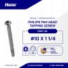 Tapping screw PH+ stainless steel SUS 304 M05 X 30