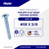 Tapping Screw FH+ UCP White #06 X 3/8