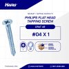 Tapping Screw FH+ UCP White #04 X 1