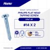 Tapping Screw FH+ UCP White #14 X 2