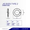 RING STANDARD B1251 TYPE 2 BLACK BURNED M10