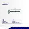 FURNITURE SCREW / BENDING HEAD UCP WHITE #12 X 2 1/2
