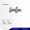 Screw Nut UCP White 1/4 X 3/4 inch