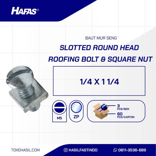 Screw Nut UCP White 1/4 X 1 1/4 inch