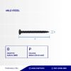 BLACK BURNED BOGGLE HEAD SCREW #8 X 3/4