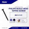 BLACK BURNED BOGGLE HEAD SCREW #8 X 2 1/2