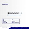 BLACK BURNED BOGGLE HEAD SCREW #8 X 2 1/2
