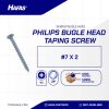 SCREW BOGGLE HEAD UCP WHITE #7 X 2