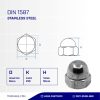 MUR CAP STAINLESS SUS 304 M06 - K10 P1.00
