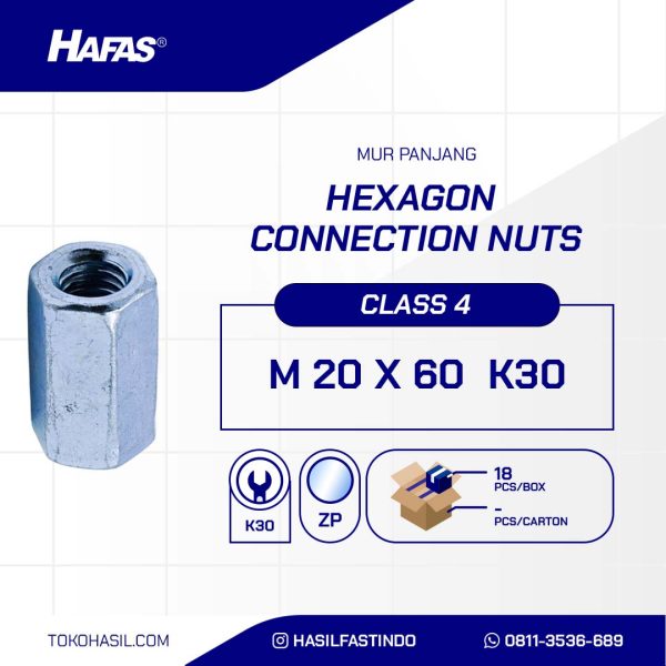 LONG BOLT UCP WHITE M 20 X 60 - K30