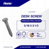 DESK SCREW / LAG SCREW STAINLESS SUS 304 5/16 X 3 1/2
