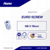 EURO FLANGE HEAD SCREW (+)UCP WHITE M6 X 15mm
